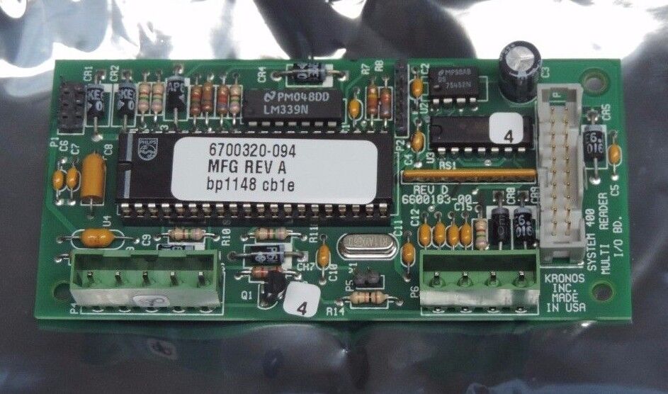 NIB KRONOS SYSTEM 400 MULTI READER I/O BOARD 8600767-094 6500183-001 REV D
