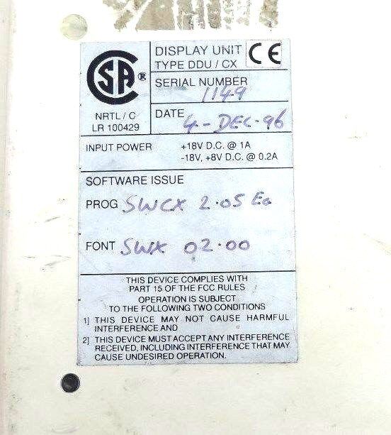 DEEMSTOP DDU/CX TOOL CHANGER INTERFACE +18VDC, 0.2/1.0A, DDUCX