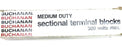 LOT OF 75 NIB BUCHANAN MEDIUM DUTY 300V TERMINAL BLOCKS