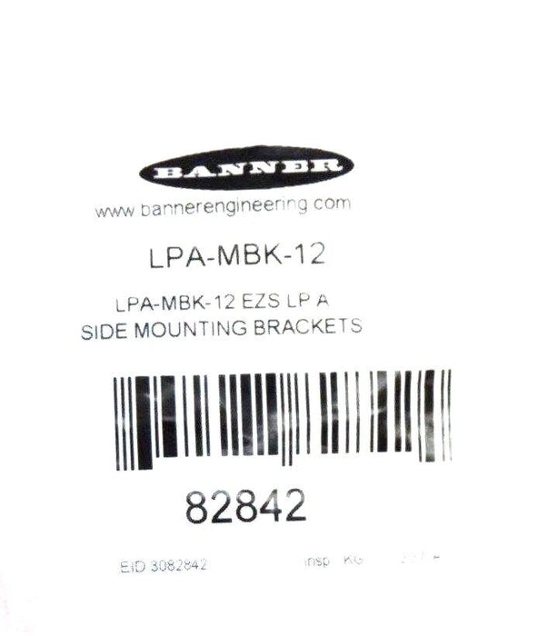 LOT OF 2 NIB BANNER LPA-MBK-12 MOUNTING BRACKETS 82842, LPAMBK12
