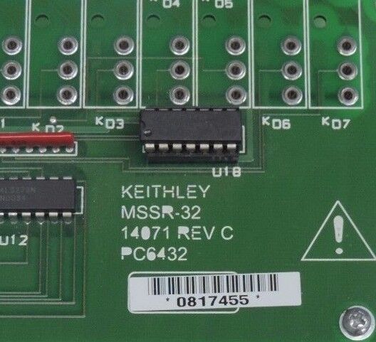 KEITHLEY MSSR-32 RELAY BOARD 32 CHANNEL 14071 REV C PC6432 MSSR32