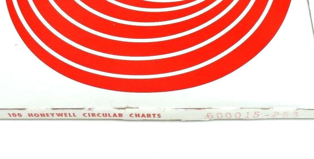 LOT OF 100 NIB HONEYWELL 680015-253 CIRCULAR CHARTS 680015253