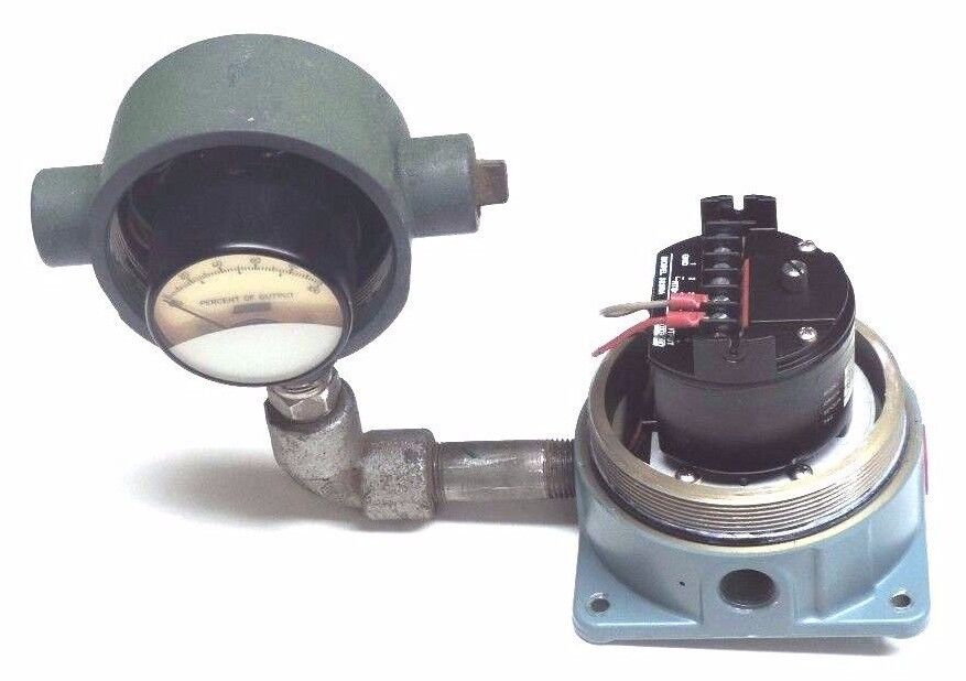 FOXBORO 893RA-PFSN000 TEMPERATURE TRANSMITTER W/ PN143TR PERCENT OUTPUT GAUGE