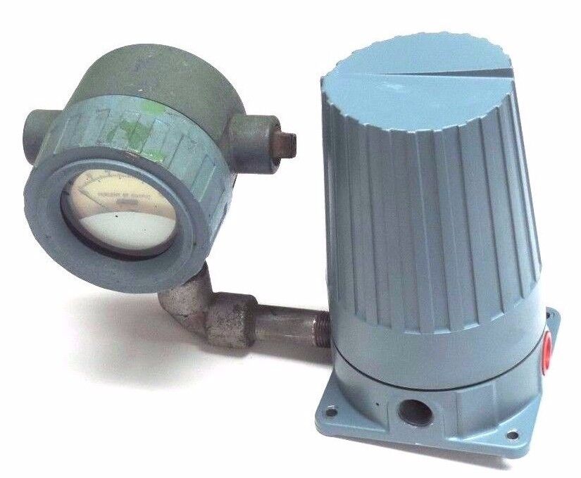 FOXBORO 893RA-PFSN000 TEMPERATURE TRANSMITTER W/ PN143TR PERCENT OUTPUT GAUGE