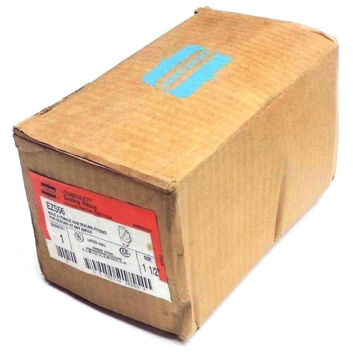 NIB CROUSE HINDS EZS56 CONDULET MALE & FEMALE HUB SEALING FITTING 1-1/2"