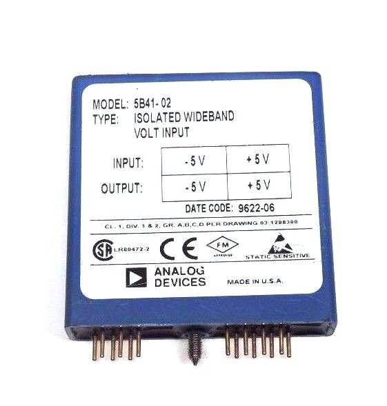 ANALOG DEVICES 5B41-02 ISOLATED WIDEBAND VOLT INPUT MODULE 5B4102
