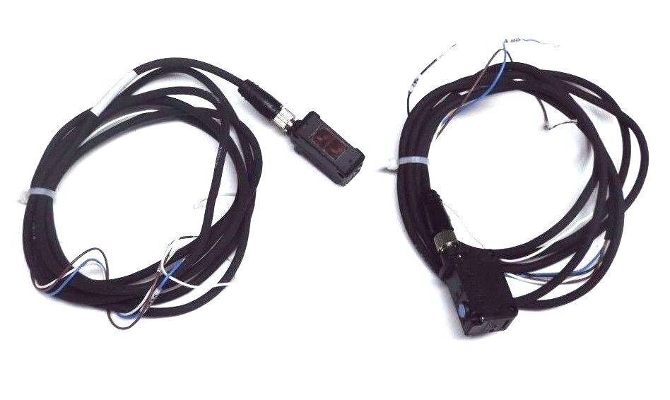 KEYENCE PZ-G51CT PHOTOELECTRIC TRANSMITTER W/ PZ-G51CPR PHOTOELECTRIC RECEIVER