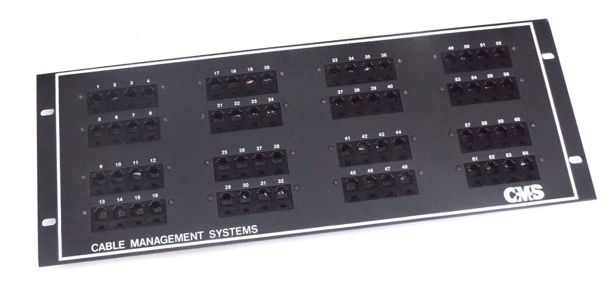 NIB CMS CABLE MANAGEMENT SYSTEMS CONTROL PANEL ASSEMBLY, PATCH PANELS