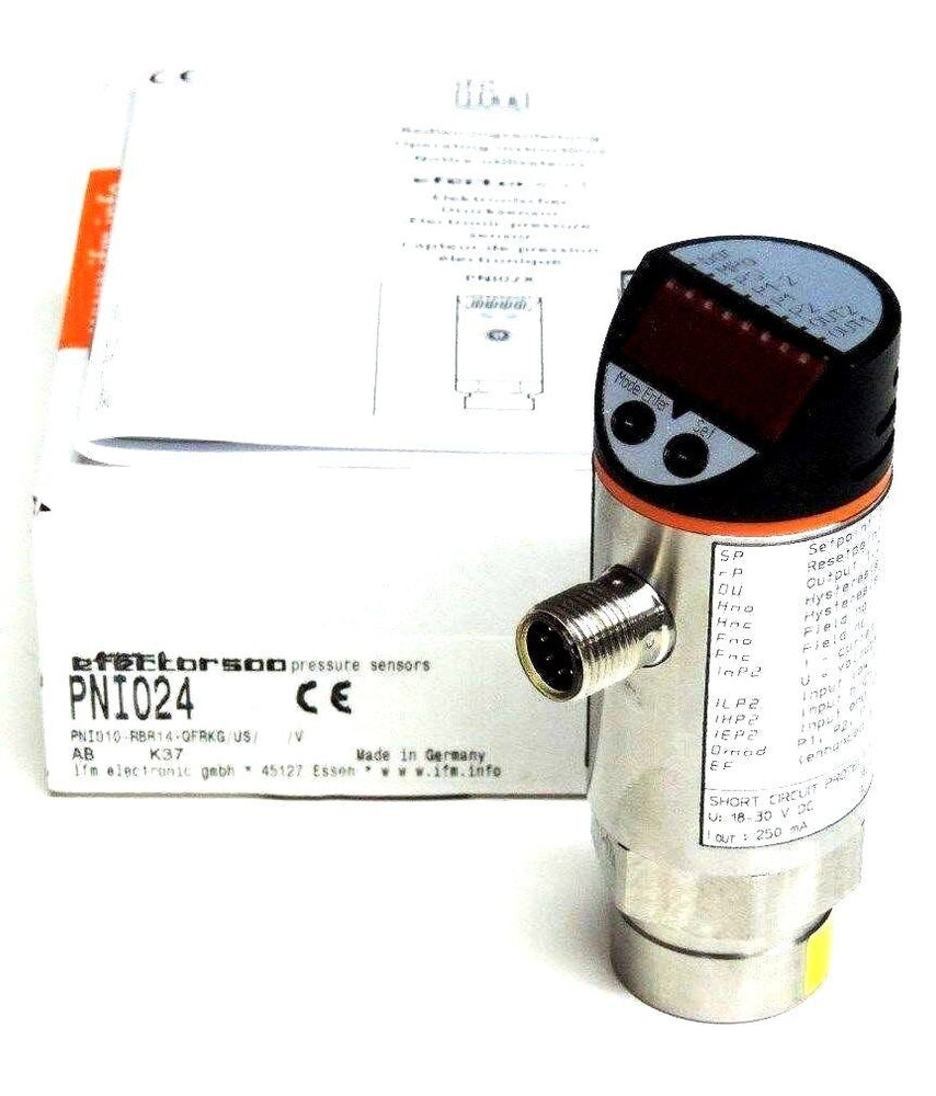 NIB IFM EFECTOR PNI010-RBR14-QFRKG PRESSURE SENSOR PNI024, 18/30VDC, 250MA