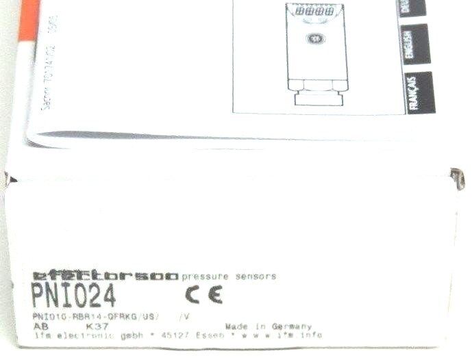 NIB IFM EFECTOR PNI010-RBR14-QFRKG PRESSURE SENSOR PNI024, 18/30VDC, 250MA