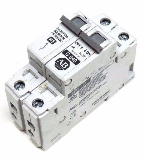 ALLEN BRADLEY 1492-ABC-H1 SER. B CIRCUIT BREAKER W/ 1492-CB1-G-040 SER. C