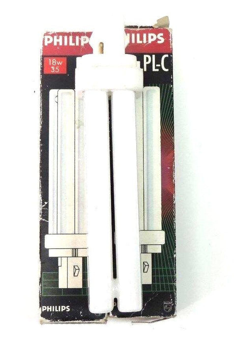 LOT OF 2 NIB PHILIPS PL-C 18W/35 FLOURESCENT LAMP BULBS PLC