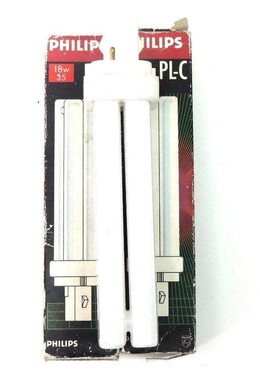 LOT OF 2 NIB PHILIPS PL-C 18W/35 FLOURESCENT LAMP BULBS PLC