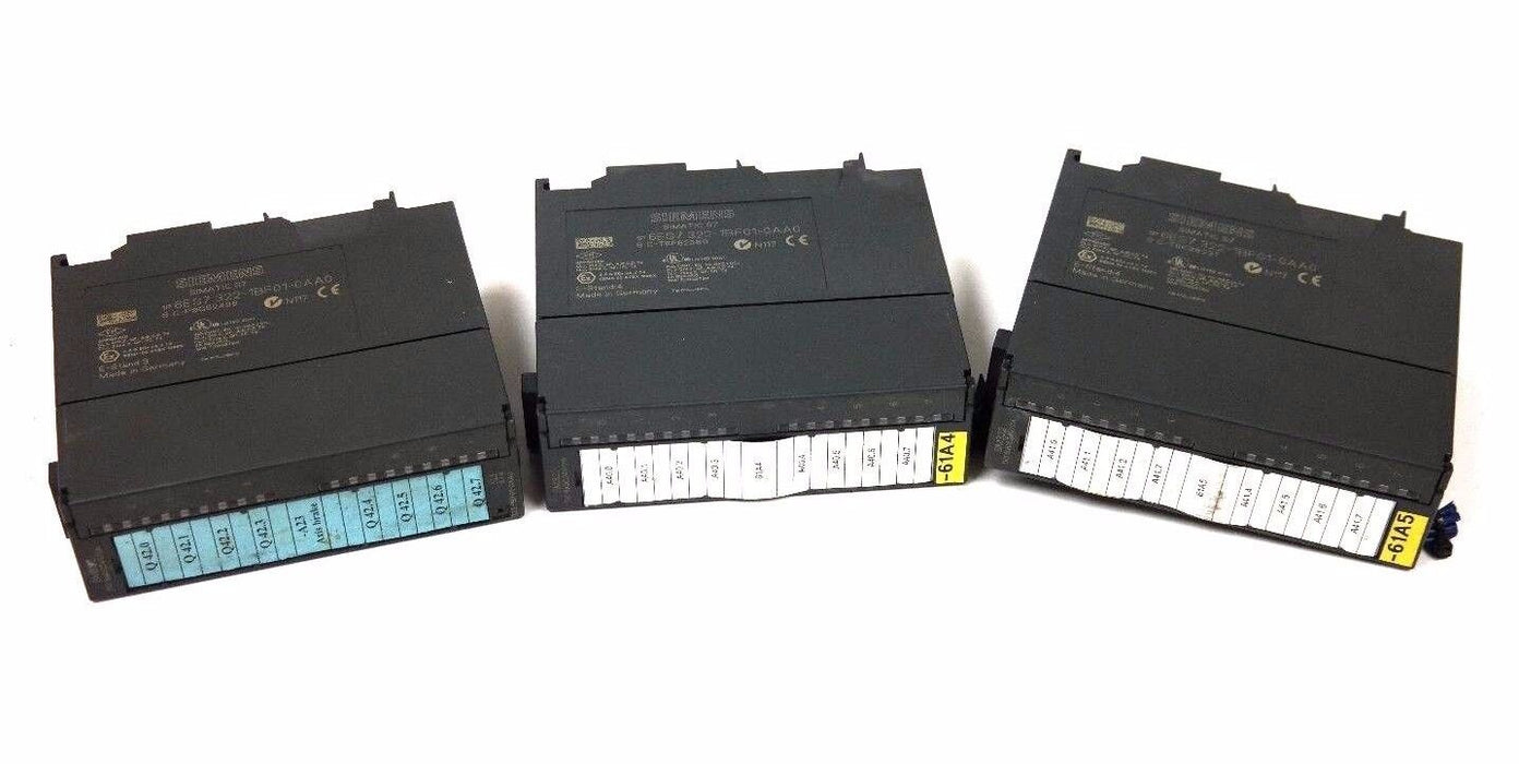 LOT OF 3 SIEMENS 6ES7 322-1BF01-0AA0 DIGITAL OUTPUT MODULE 6ES73221BF010AA0