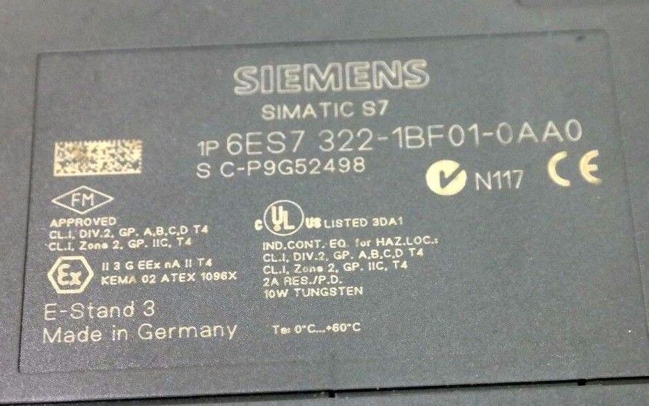 LOT OF 3 SIEMENS 6ES7 322-1BF01-0AA0 DIGITAL OUTPUT MODULE 6ES73221BF010AA0