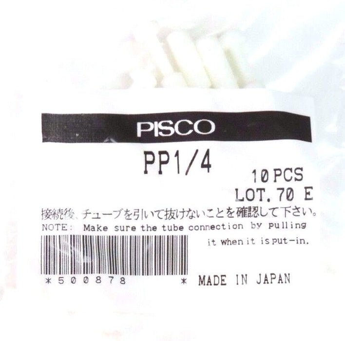 LOT OF 50 NIB PISCO PP1/4 FITTINGS 1/4'', 70-1509 E, PP14