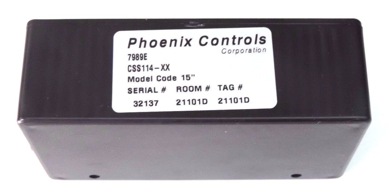NEW PHOENIX CONTROLS CORP. CSS114-XX MONITOR W/ 3 MAGNETIC RAILS 7989E, CSS114XX