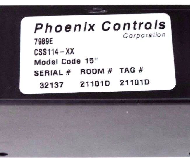 NEW PHOENIX CONTROLS CORP. CSS114-XX MONITOR W/ 3 MAGNETIC RAILS 7989E, CSS114XX