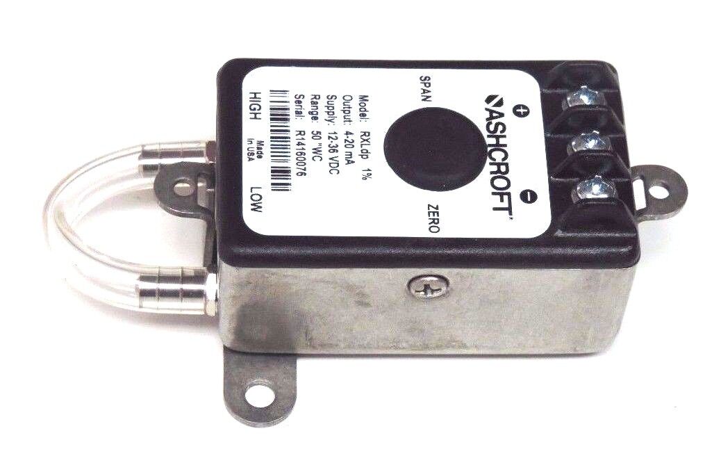 NIB ASHCROFT RX-7-MB2-42-ST-50IW TRANSMITTER 4-20MA, 12-36VDC, RXLDP, 10272250