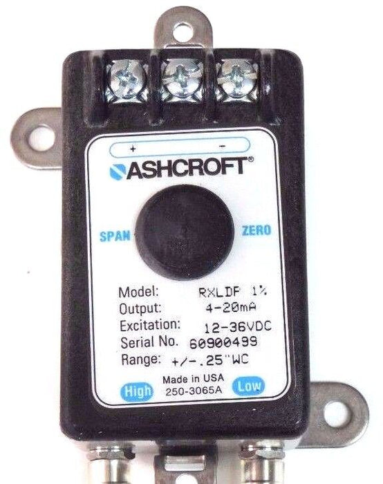 NIB ASHCROFT ASH-RX-D-100-B-M-MB4-42-B-P25IW PRESSURE TRANSMITTER 4-20MA, RXLDP
