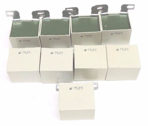 LOT OF 9 ICEL PMB-850V CAPICTORS 1.7UF, K, PMB850V