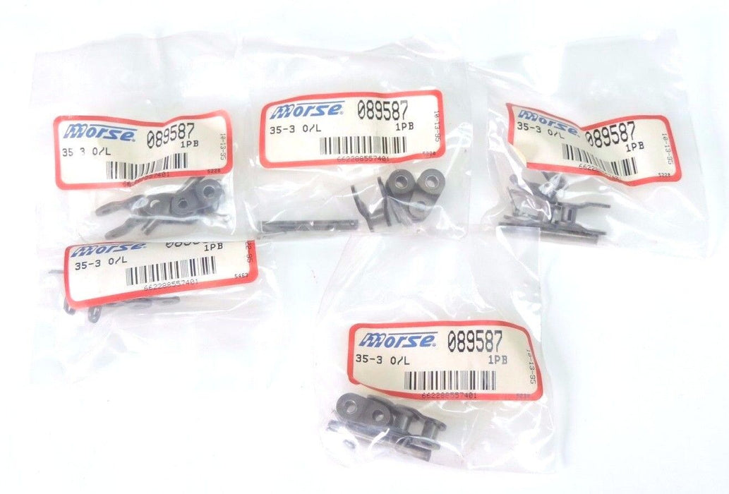 BOX OF 5 NEW MORSE 322434 OFFSET LINKS 35-3 O/L, 089587