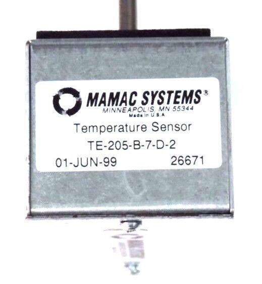 NEW MAMAC SYSTEMS TE-205-B-7-D-2 TEMPERATURE SENSOR 10KOHM, 12'' PROBE