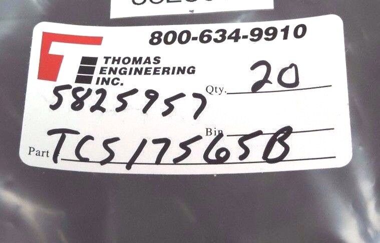 LOT OF 20 NEW THOMAS ENGINEERING TCS17565B PLENUM INLET SEAL, 3" W, 30" LENGTH