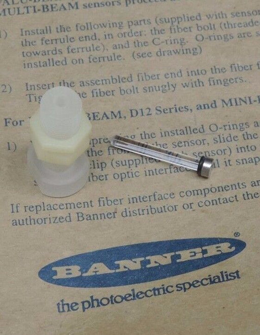 NIB BANNER TGR3/8MPFMQ FIBER END ASSEMBLY FOR OMNI-BEAM