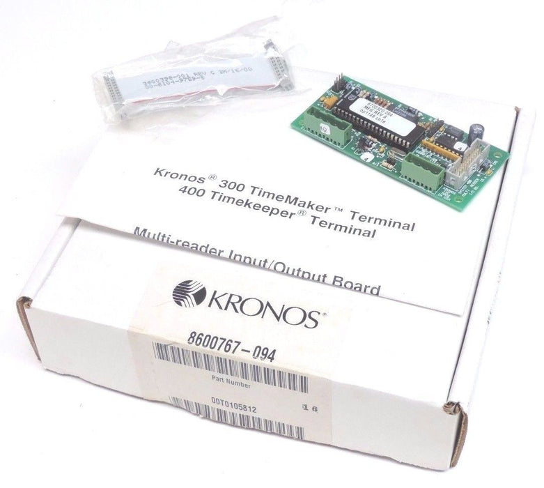 NIB KRONOS SYSTEM 400 MULTI READER I/O BOARD REV D, 8600767-094, 6500183-001