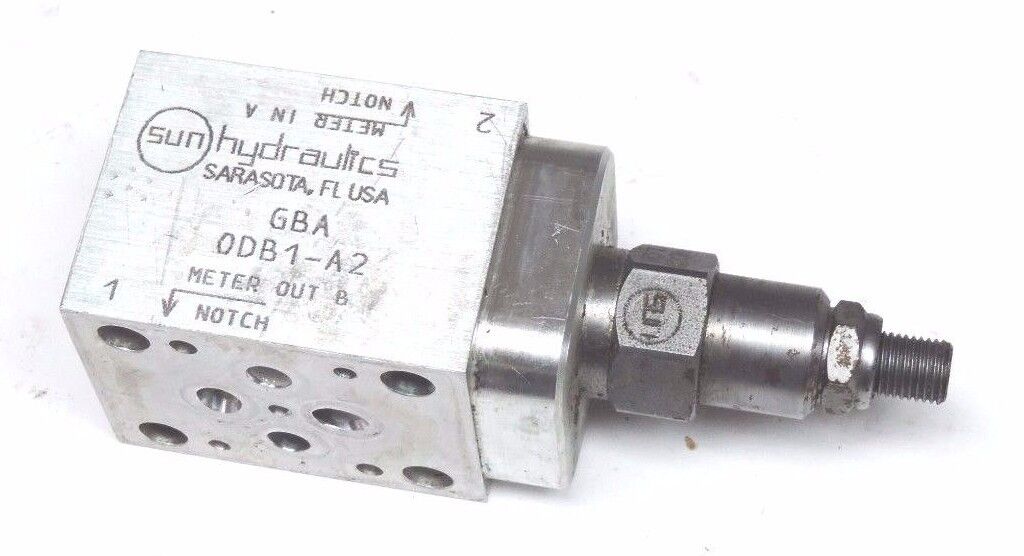 SUN HYDRAULICS GBA HYDRAULIC FLOW CONTROL MANIFOLD 0DB1-A2