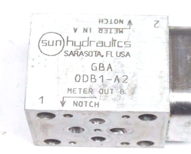 SUN HYDRAULICS GBA HYDRAULIC FLOW CONTROL MANIFOLD 0DB1-A2