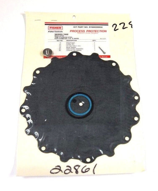 NEW FISHER CONTROLS RY600X00032 TYPE Y600, 7/16'' AND UNDER, SS TRIM