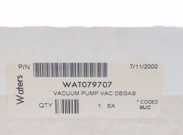 NIB WATERS WAT079707 VACUUM PUMP VAC DEGAS, KNF PU872-NMP830.0-5.97