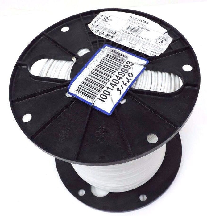 NEW SYSTIMAX SOLUTIONS 107078396 CABLE 2010 004BWH 4/24 R1000, 1000FT