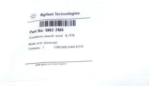 NEW AGILENT TECHNOLOGIES 5062-2484 GASKETS WASH SEAL 6/PK, 50622484