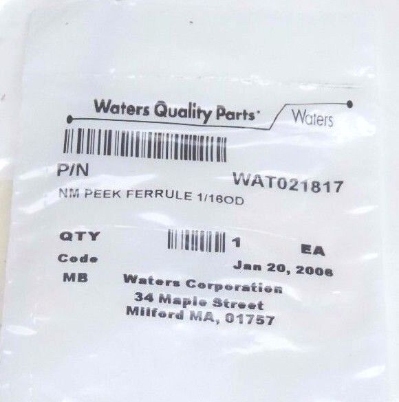 NEW WATERS 700000389 2790 NEEDLE SPARE W/ WAT021817 NM PEEK FERRULE 1/8OD