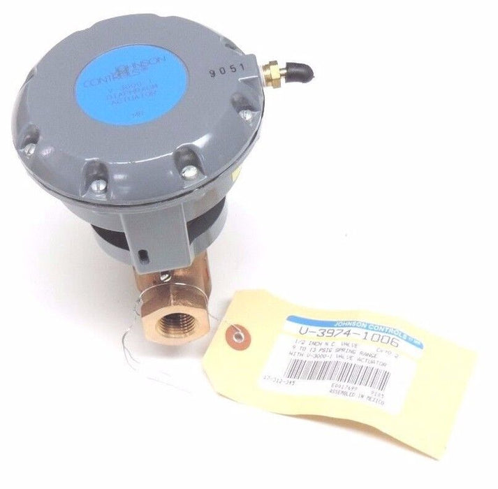 NIB JOHNSON CONTROLS V-3974-1006 PNEUMATIC ACTUATOR W/ V-3000-1 VALVE