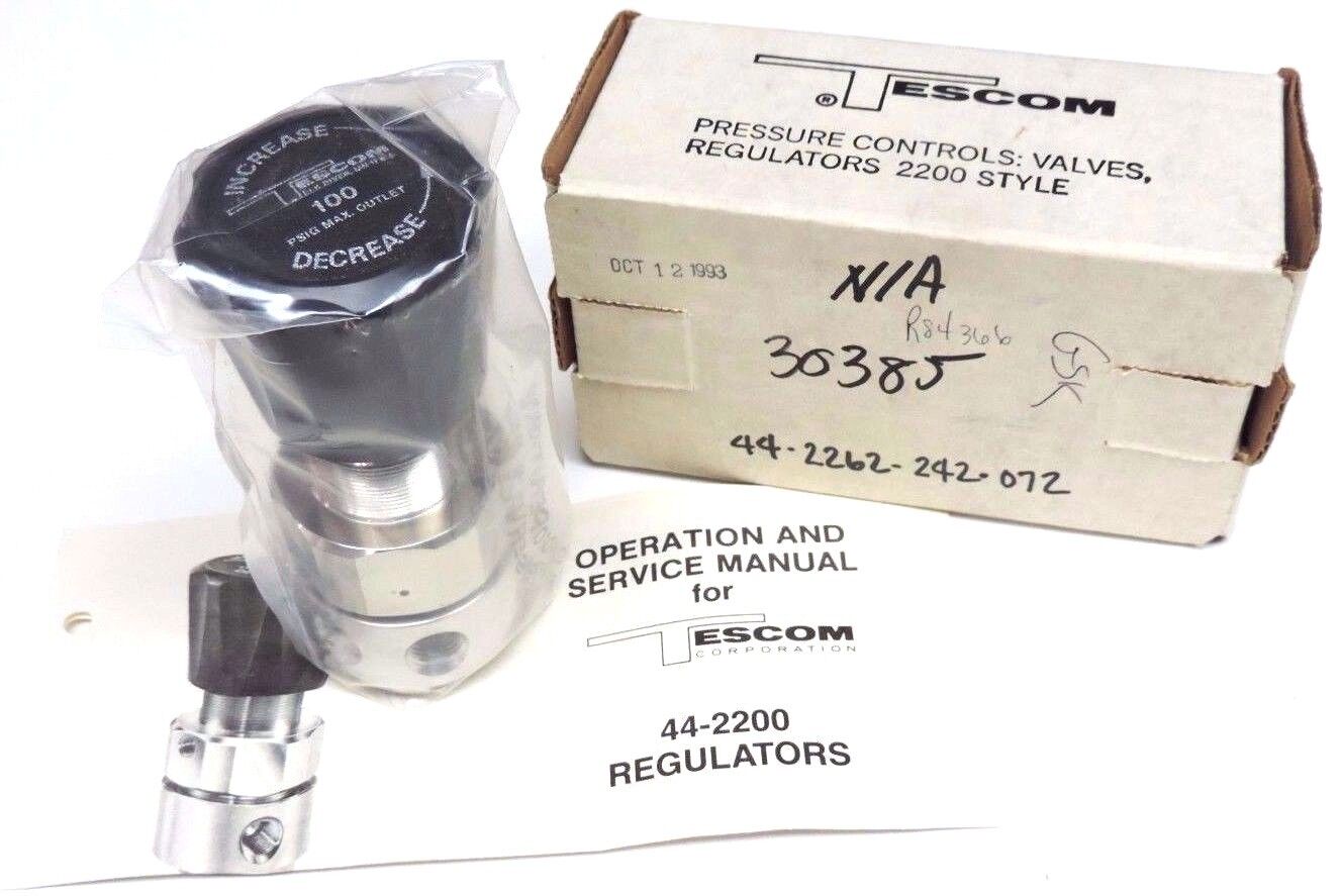 NIB TESCOM 44-2262-242-072 REGULATOR 442262242072, 400 PSI, 1/4''