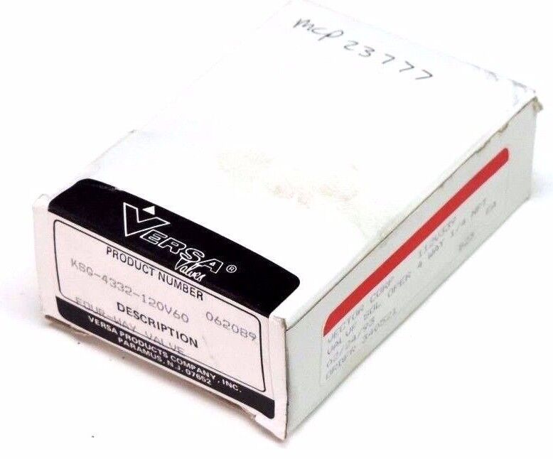 NIB VERSA KSG-4332-120V60 FOUR WAY SOLENOID VALVE KSG4332120V60