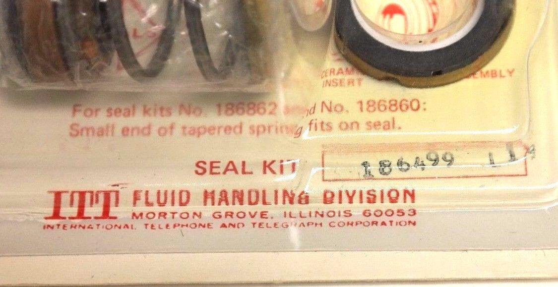 NEW ITT BELL & GOSSETT 186499 L19 SEAL KIT 186499, 186499L19