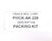 NIB PRINCE MFG. CORP. PMCK-AK-226 PACKING KIT PMCKAK226