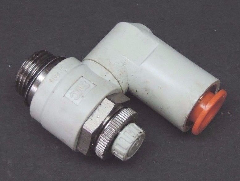 LOT OF 8 SMC AS3301F SPEED CONTROL VALVES 3/8"