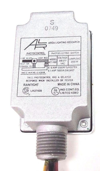 LOT OF 2 NEW TYCO AT-168 AUTOMATIC LIGHT CONTROLS FIXED BASE AT168, 208-277 VAC