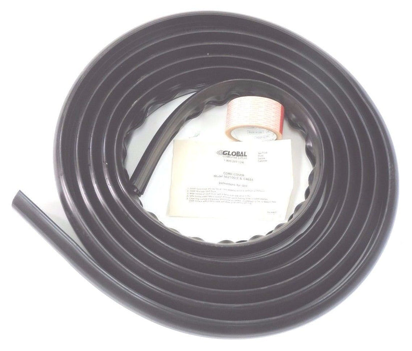 NEW GLOBAL 562100/2 CORD COVER C4624BK 25' WITH DOUBLE SIDED TAPE 88070
