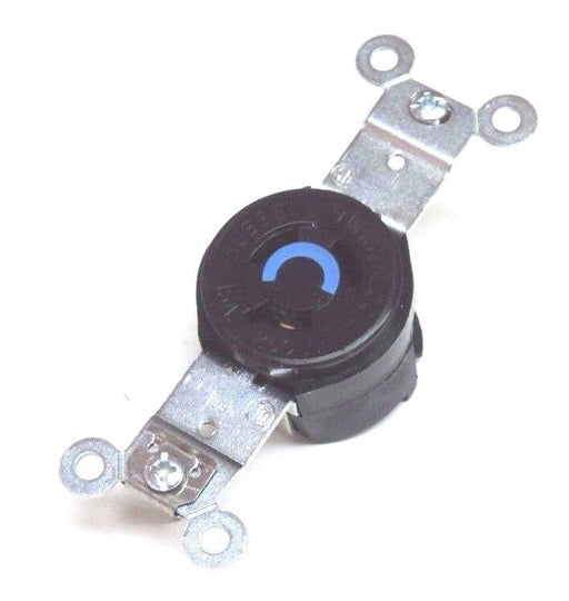 LOT OF 2 NIB HUBBELL HBL4560 TWIST LOCK SINGLE RECEPTACLES 15A, 225V, NYLON FACE