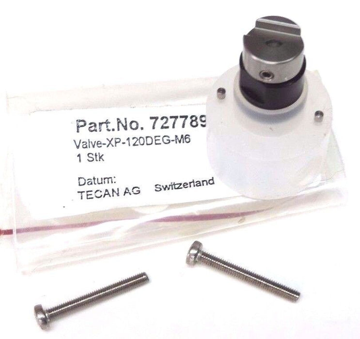 NEW TECAN AG 727789 VALVE-XP-120DEG-M6 VALVE 3-WAY DILUTER XP3000 120 DEG.