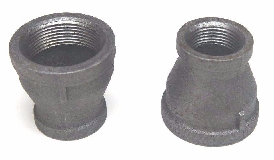 LOT OF 2 NEW MUELLER 521-375HC BLACK REDUCERS 1-1/2" X 1", 521375HC