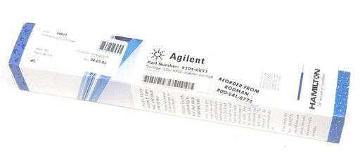 NIB HAMILTON AGILENT 9301-0633 SYRINGE 25UL HPLC INJECTOR 202315/00