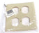 NEW GENERAL ELECTRIC 72102 IVORY WALLPLATE DUPLEX TWO GANG SMOOTHLINE BOX OF 10